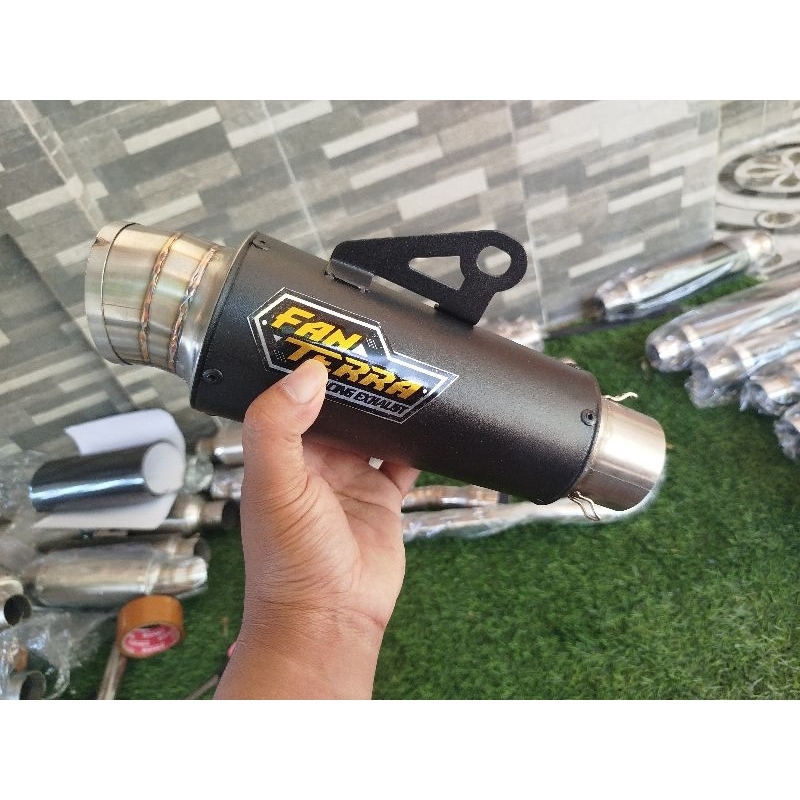 SLENCER KNALPOT RACING FANTERA DRAG BLACK COUTING SLENCER KNALPOT FANTERA KNALPOT RACING FANTERA BLA