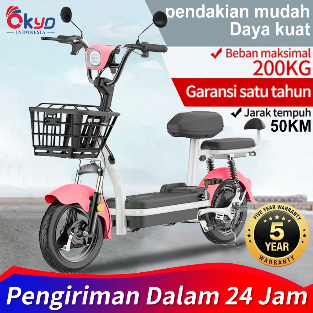sepeda listrik dewasa Sepeda Motor Listrik 48v 12ah sepeda listrik Dengan Pedal