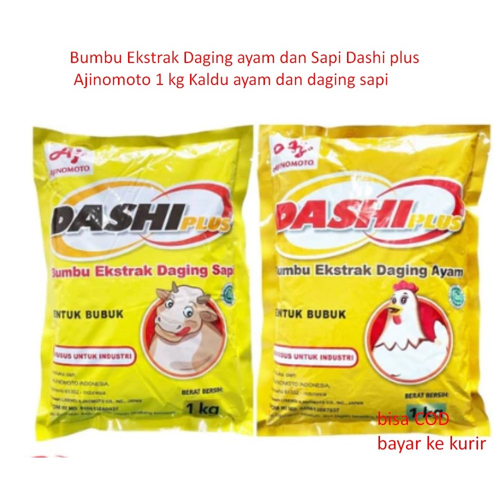 

Bumbu Ekstrak Daging ayam dan Sapi Dashi plus Ajinomoto 1 kg Kaldu ayam dan daging sapi