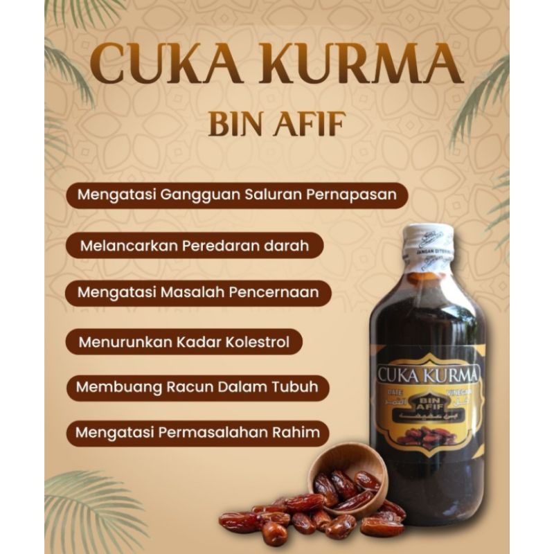 

PROMO SALE Cuka Kurma Vinegar by Bin Afif # 310ml