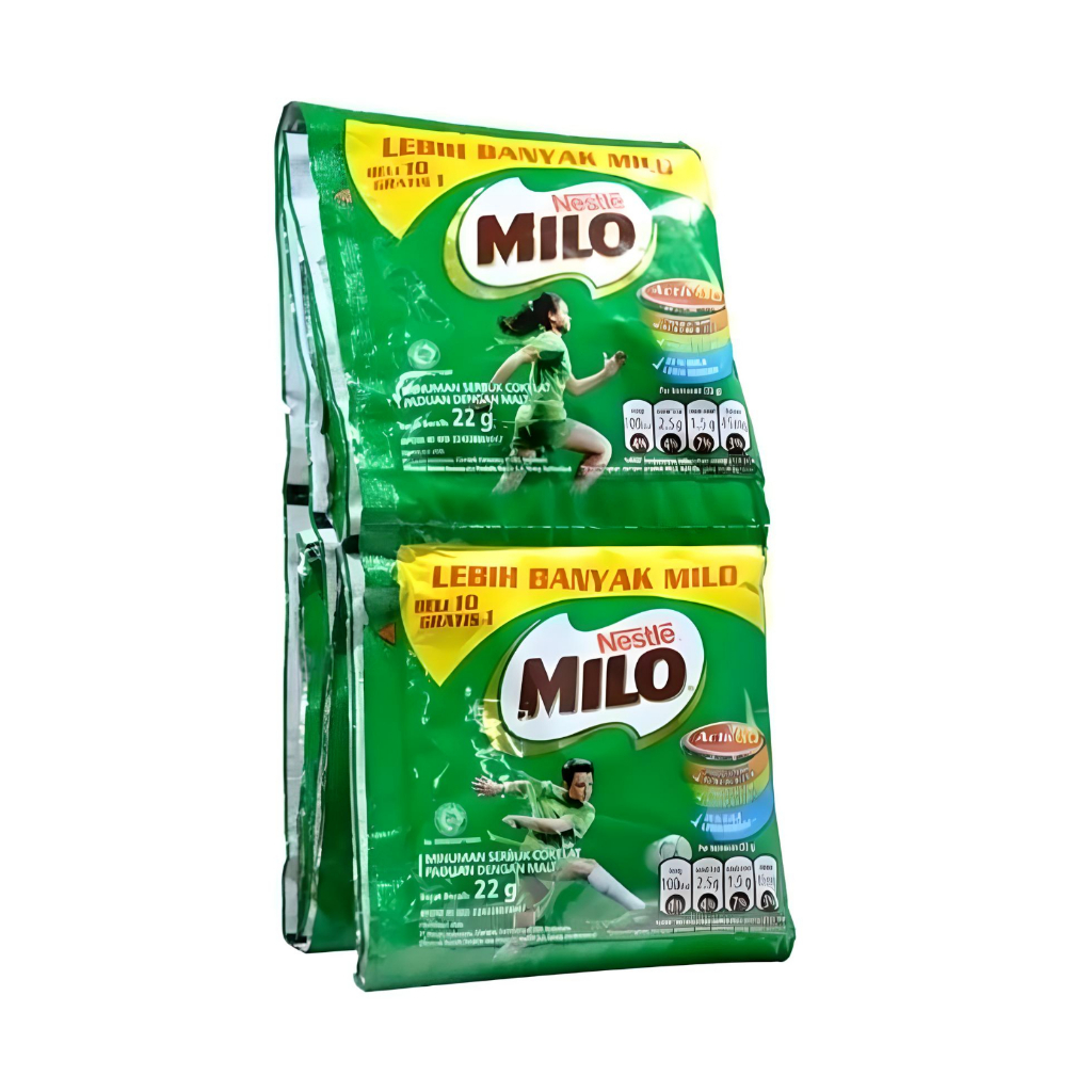 

Milo Activ Go 1 Renceng isi 10 Gratis 1 Sachet