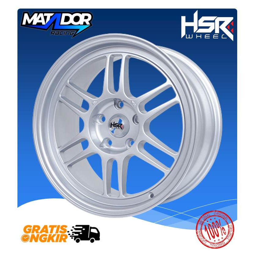 READY VELG MOBIL RACING HSR TIPE KUMAMOTO HSR R17X8 H5X114,3 ET35 SILVER