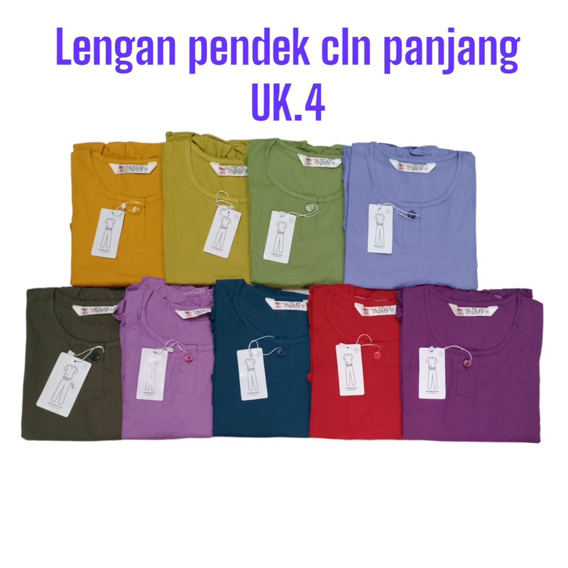 SUNLY ANAK UK 4 CELANA PANJANG LENGAN PENDEK // BAJU TIDUR SUNLY ANAK SUNLY UK 4