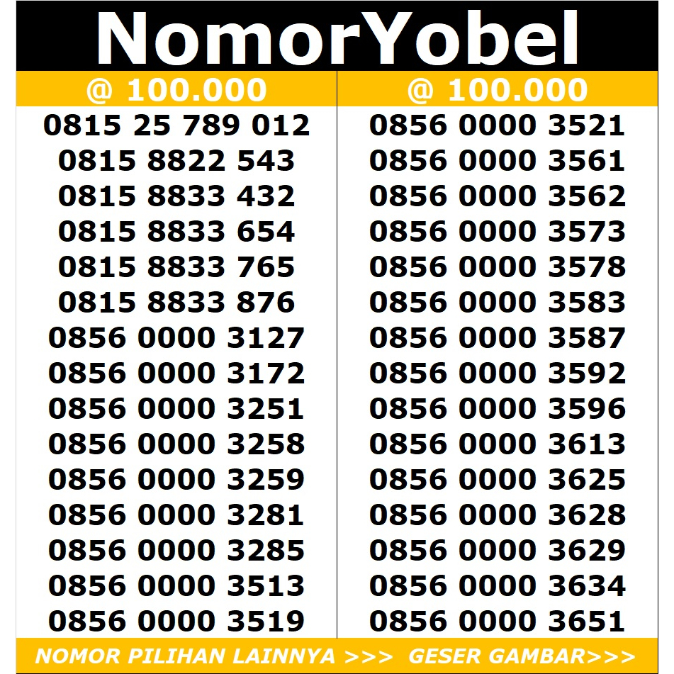 nomor cantik indosat ooredoo im3 mentari 100-01