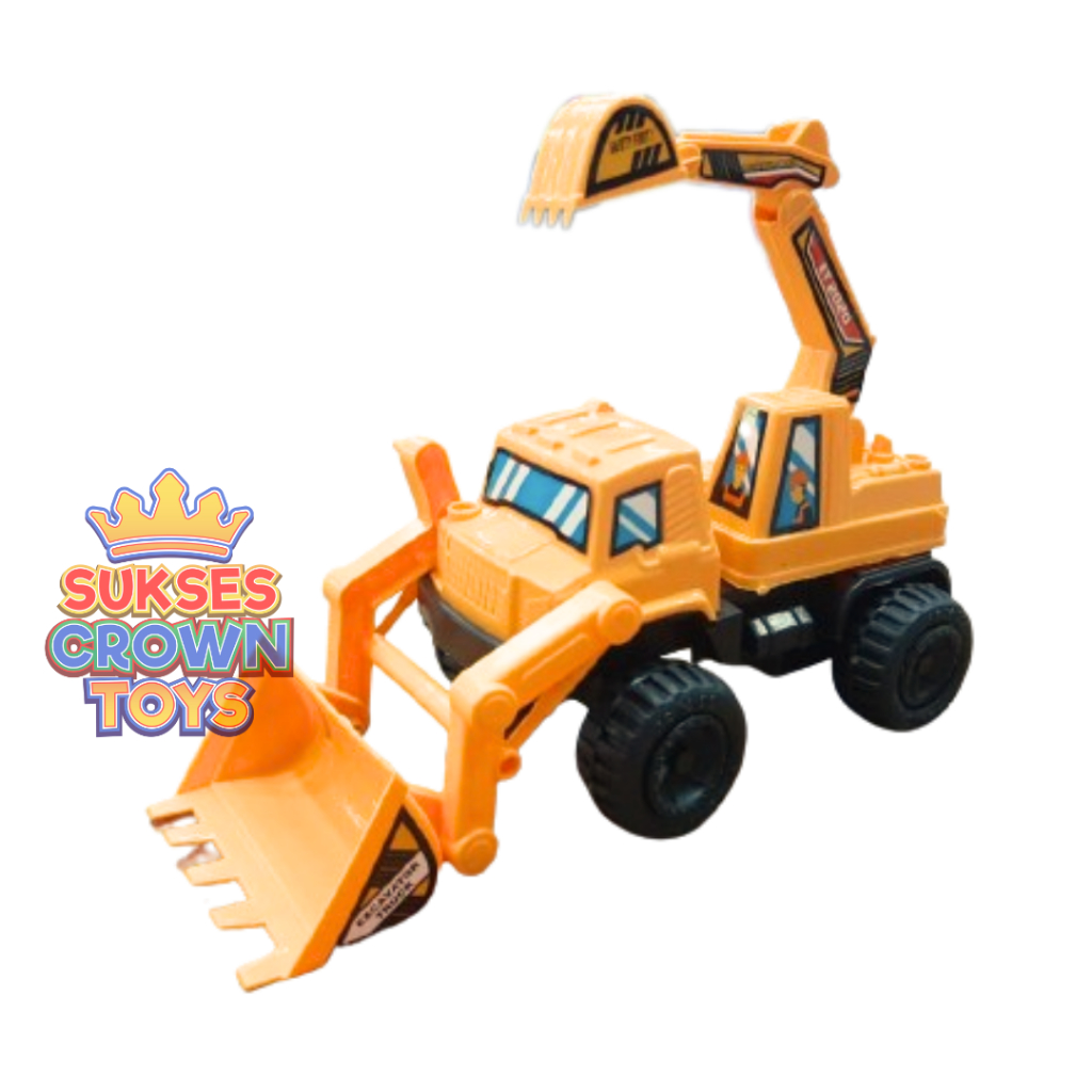 Mainan Mobil Truk Excavator Tanggung / Mainan Mobil Excavator Anak