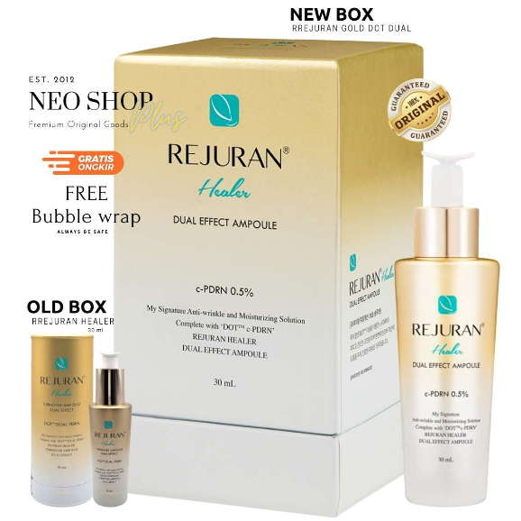 REJURAN DOT DUAL PDRN Turnover Ampoule Dual Effect 30ml GOLD Turnover Active Cream 50ml