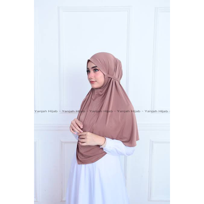 hijab bergo tali maryam/jilbab non ped jersey/kerudung dewasa