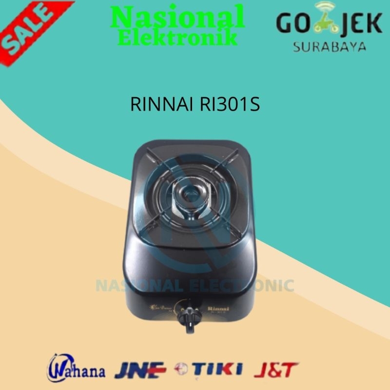 kompor gas rinnai RI301S/KOMPOR GAS RINNAI RI 301S/KOMPOR GAS 1TUNGKU RINNAI RI-301S ri 301s