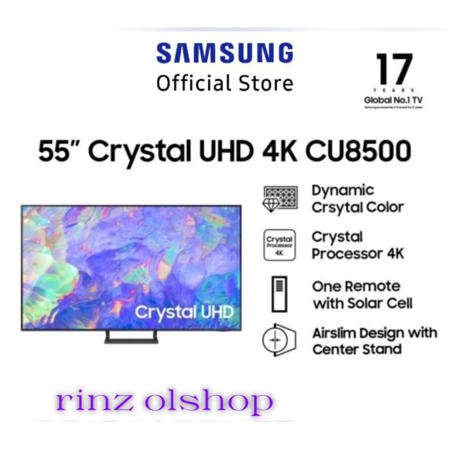 SAMSUNG 55CU8500 CRYSTAL 4K UHD SMART TV 55 Inch UA55CU8500KXXD