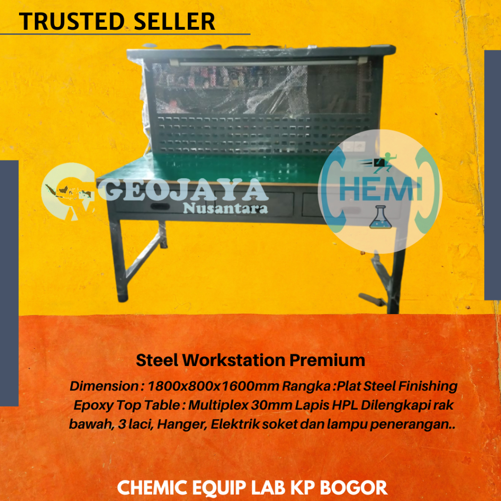 Steel Workstation Premium, Meja Kerja, Meja Produksi