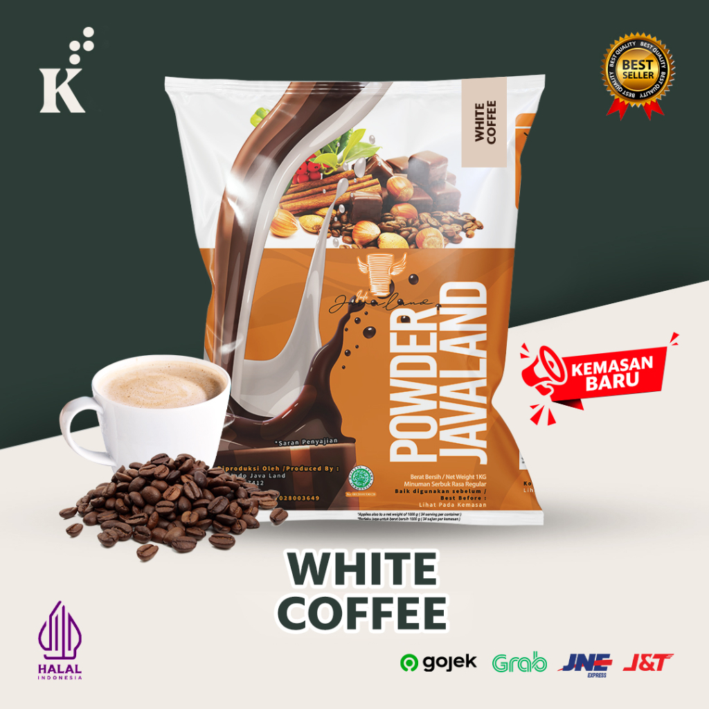 

Bubuk Minuman White Coffee Bubble drink Powder drink Ice Blended 1 Kg Javaland