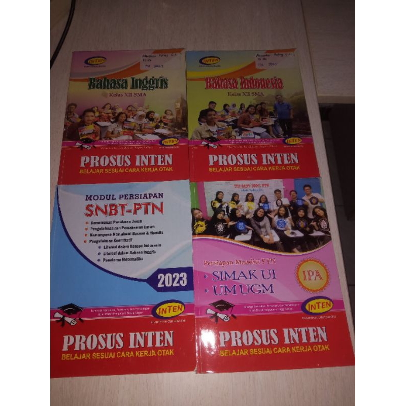 preloved buku inten 2023 snbt dan rumpun saintek