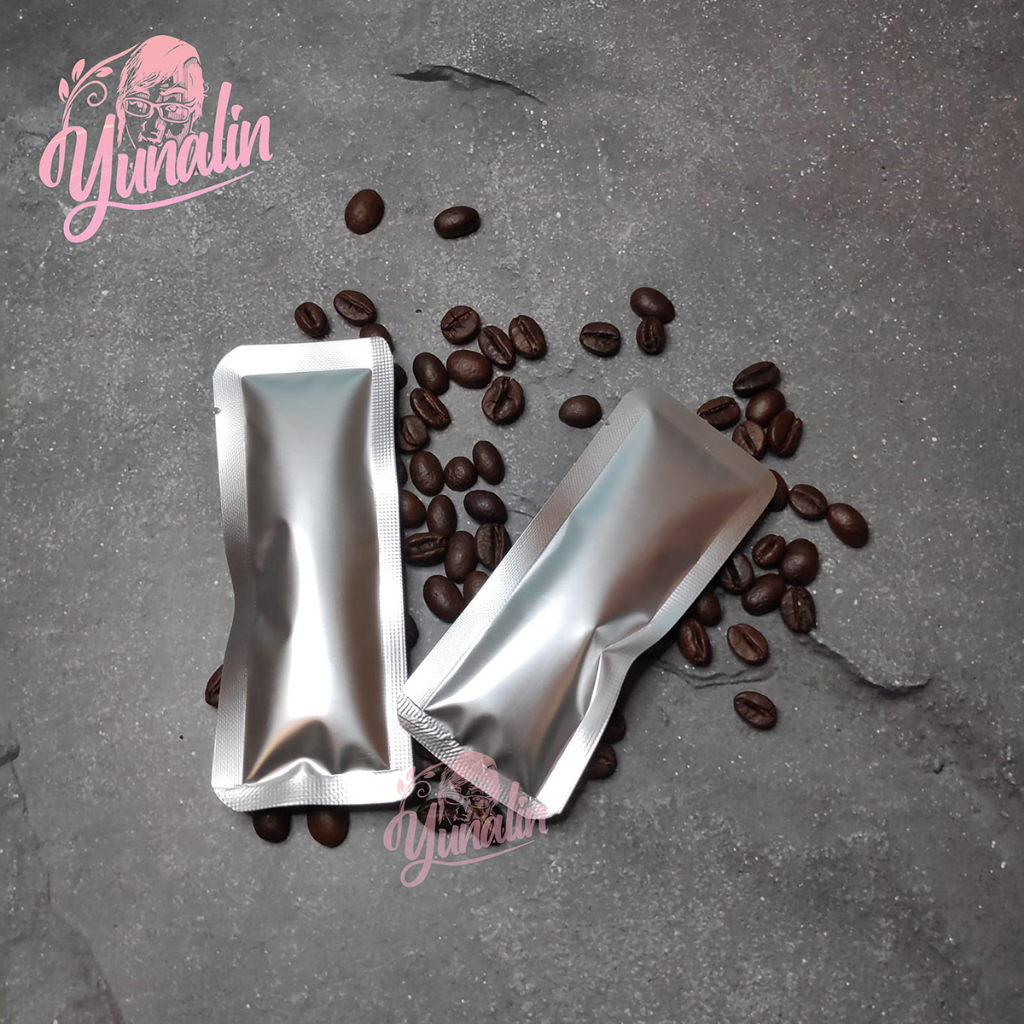 Kemasan Sachet Kecil 10gr Silver | Sachet Stick 5cm x 12,5cm | Sachet Kopi Tubruk