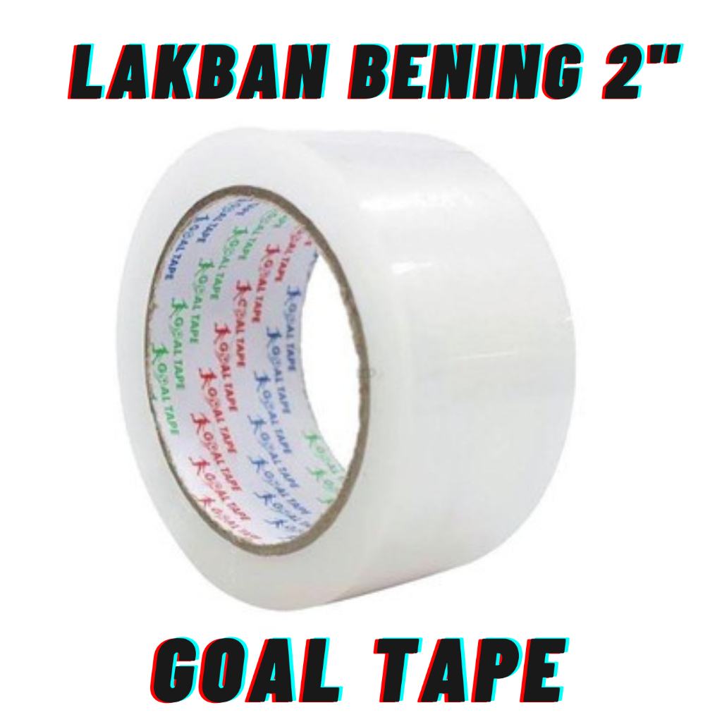 

Lakban Bening 2 inch 45 mm x 100 yard GOAL TAPE MURAH