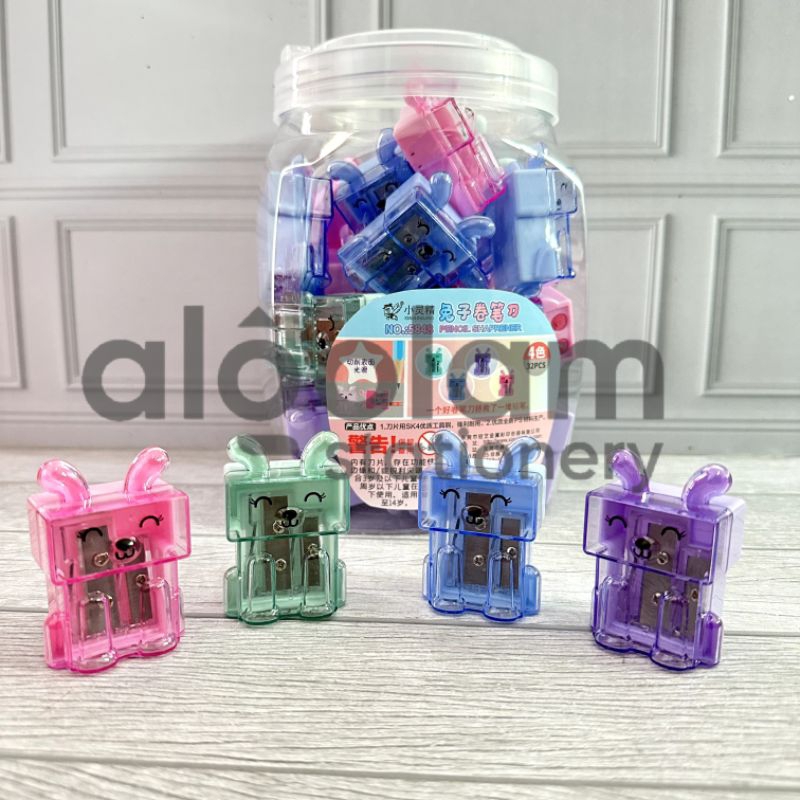 

SATUAN ( 1 PCS ) Serutan Ongotan Rautan Lucu Animasi Fancy Dua Lubang