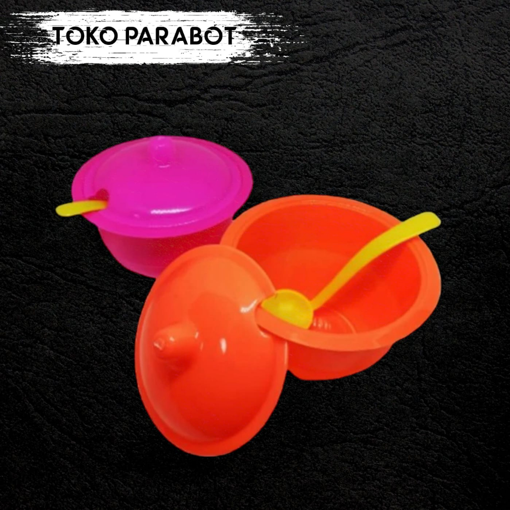 TEMPAT WADAH SAMBEL SET SENDOK TUTUP PLASTIK