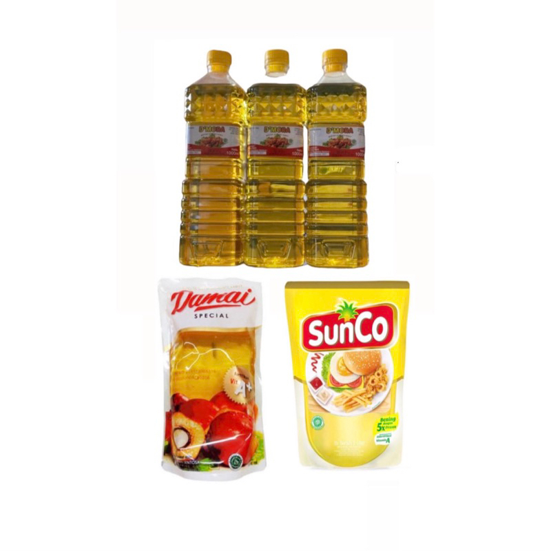 Minyak Goreng 1L DMORA / Damai 1L / SunCo 1L