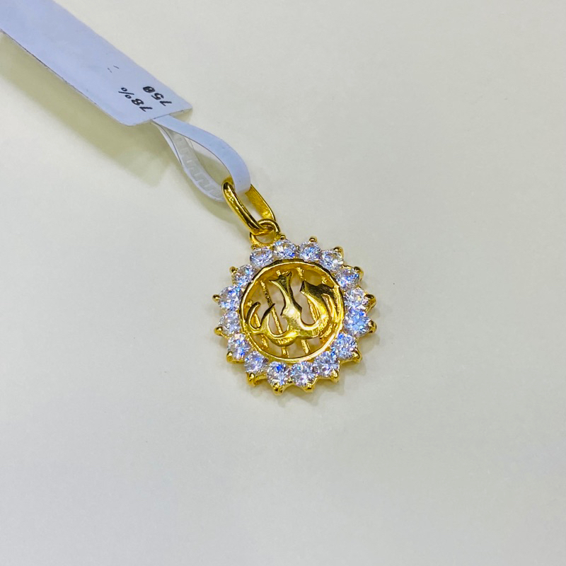 liontin emas 750%17/18k