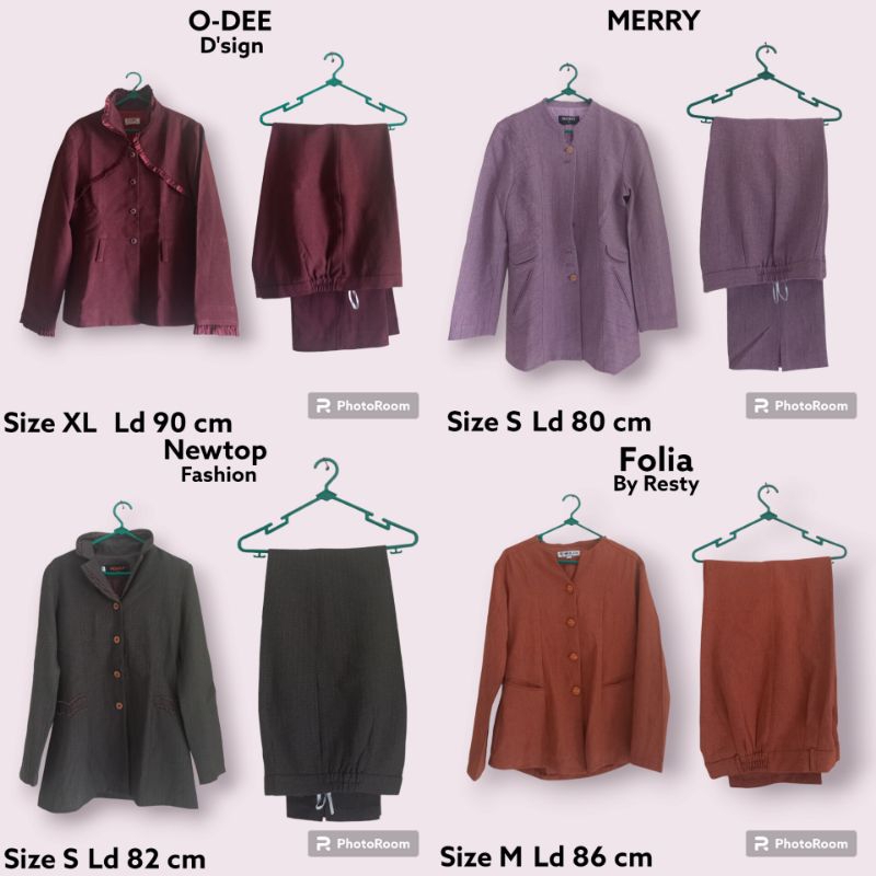Preloved 1 Set Blazer Kantor Wanita