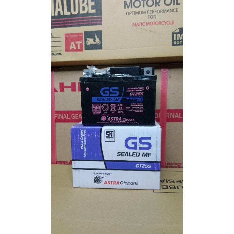 Aki kering gs Astra GTZ5S 12v full kering