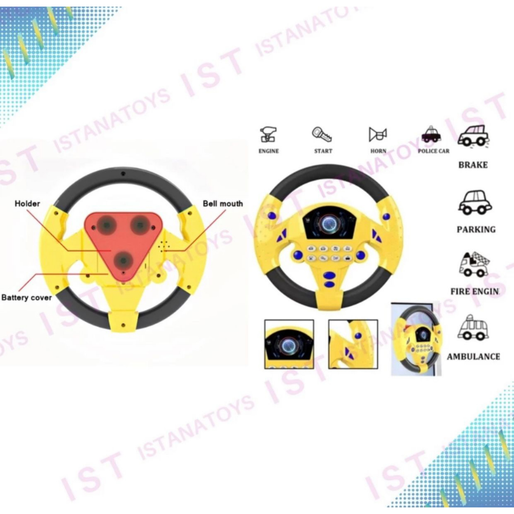 Mainan Setir Mobil - Mainan Stir Mobil Steering Wheel Mainan Setir Mobil - Mainan Stir Mobil