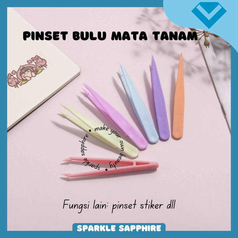 

PINSET STIKER Dekorasi Jurnal Bulu Mata Memo Scrapbook Journaling Pinset Serbaguna Penjepit Eyelash Extension