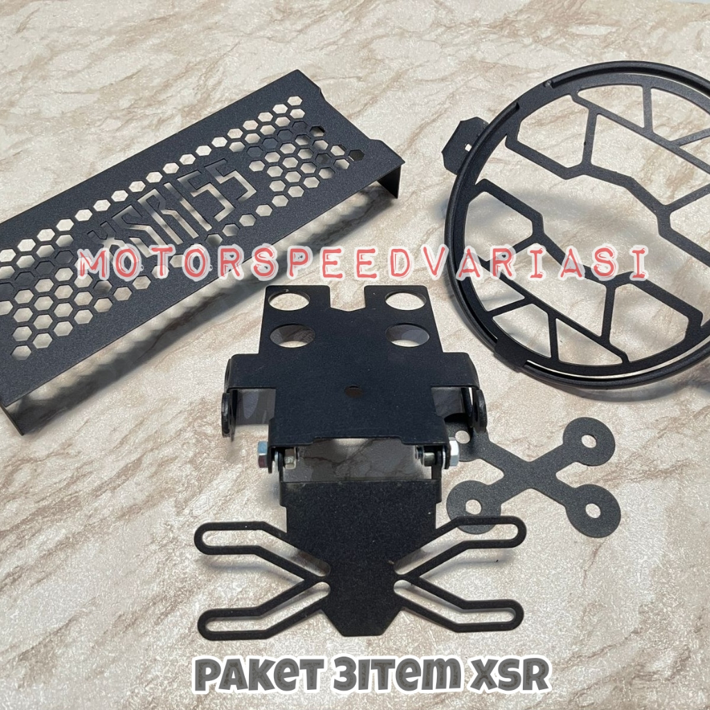 Paket XSR Tail Tidy XSR 155 Bracket Plat Nomer Yamaha XSR 155 Tebal Cover Lampu Tutup Radiator XSR