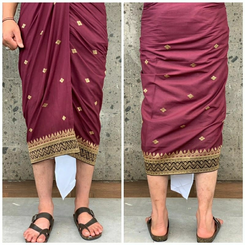 saput kuning kekinian/pakaian adat bali