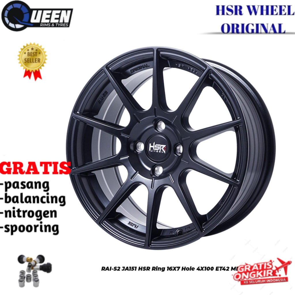 Velg mobil ring 16 untuk brio jazz yaris vios swift mobilio dll hsr rai s2