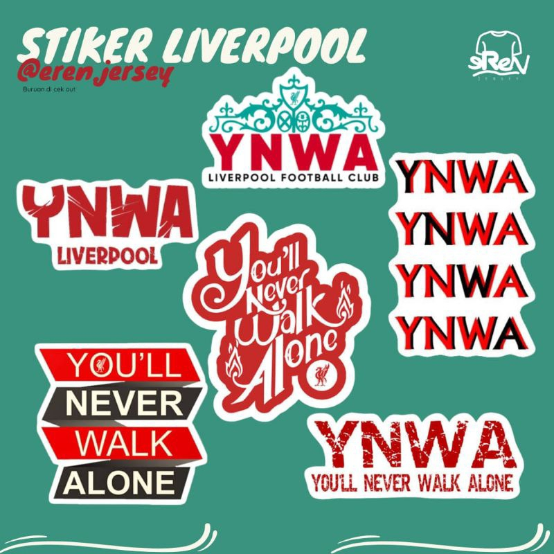 

STIKER CLUB BOLA LIVERPOOL ANTI AIR ISI 100 PCS PREMIUM
