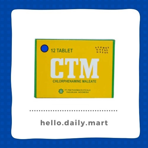 CTM PIM Obat Anti Alergi Gatal CTM Strip isi 10