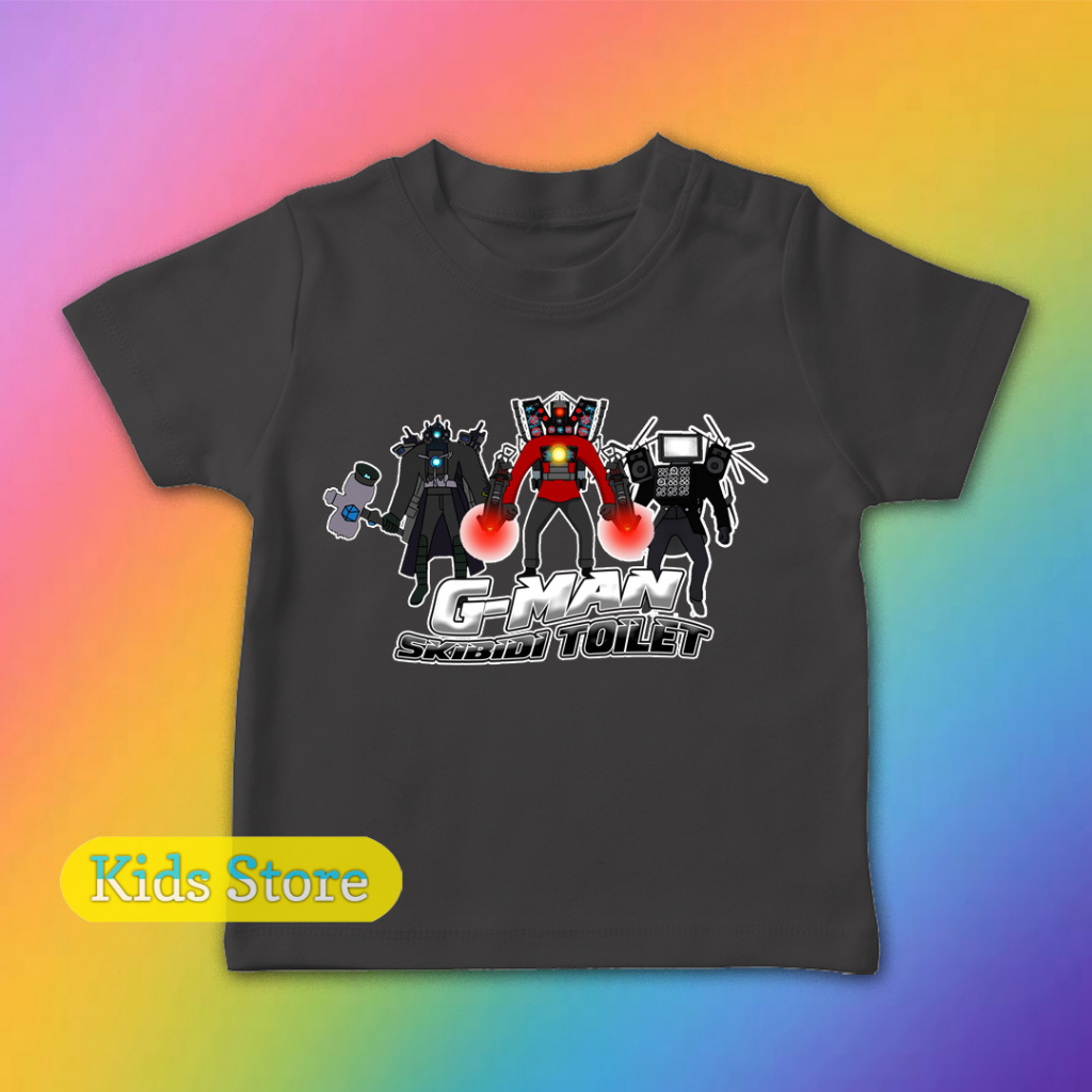 Baju Anak Kaos Anak Skibidi Toilet Pakaian Anak Gman Skibidi Toilet