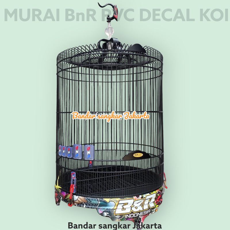 SANGKAR KANDANG MURAI BnR PVC DECAL KOI NISHIKIGOI