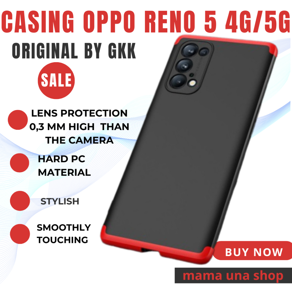 CASE OPPO RENO5 / RENO 5 2021 (4G/5G), GKK Case Original armor 360 hard case