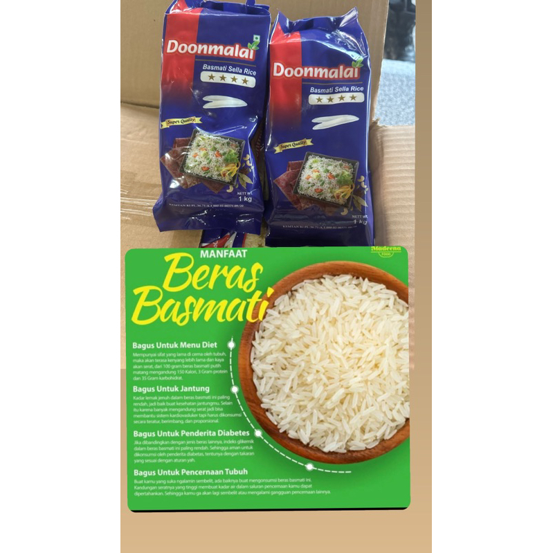 

beras basmati kemasan 1 kg merk