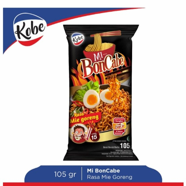 

Kobe mie bon cabe mie goreng level 15 105 gr