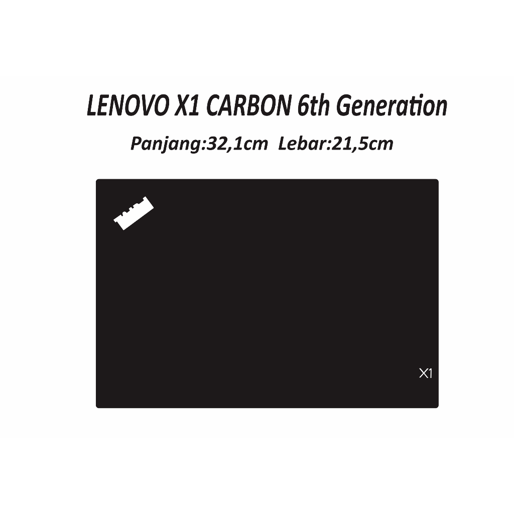 Garskin laptop lenovo Thinkpad X1 Carbon (6th Generation)