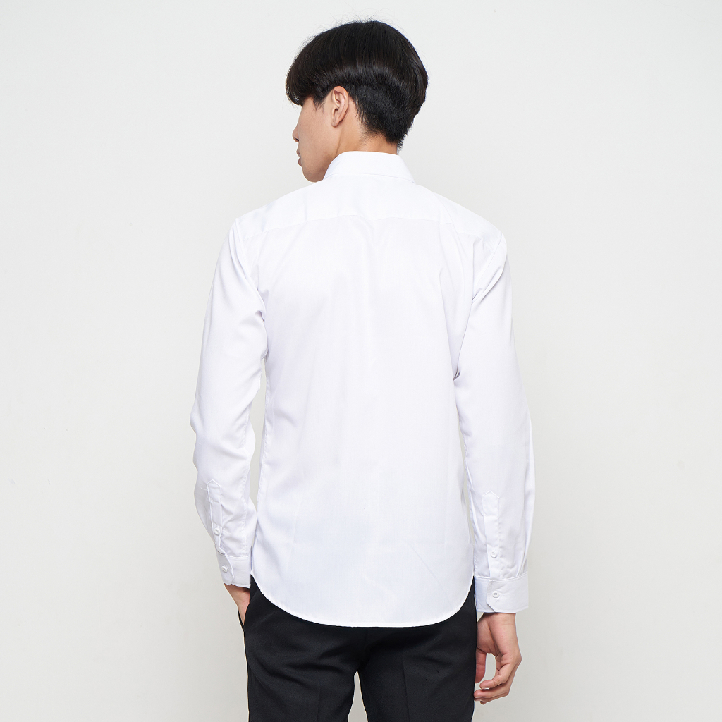 terbaru parayu - kemeja putih pria basic formal untuk jas blazer kantoran lengan panjang