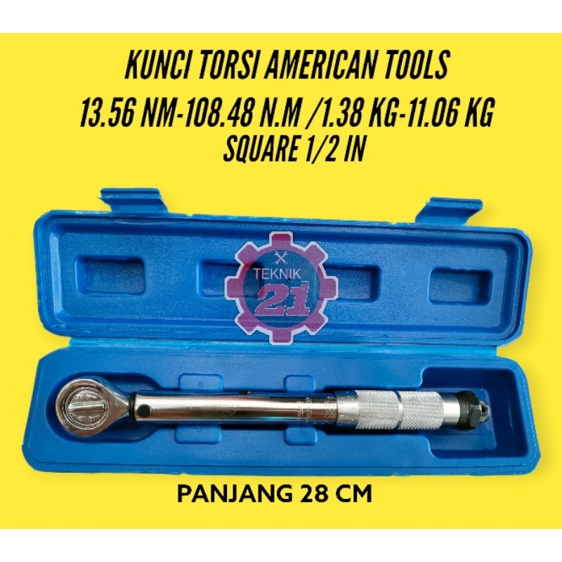 KUNCI MOMEN KUNCI TORSI AMERICAN 1/2 IN KUNCI MOMEN AMERICAN TOOL