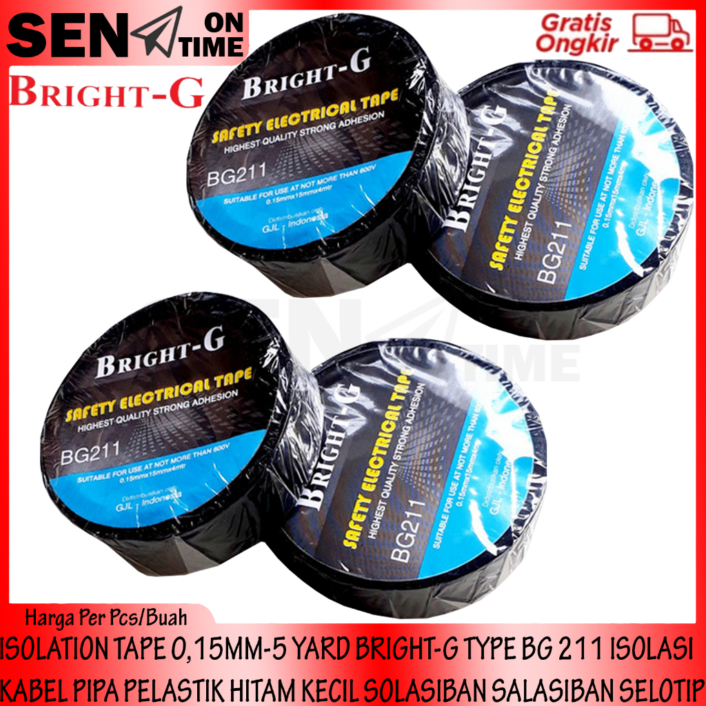 

ISOLATION TAPE BRIGHT-G TYPE BG 211 0,15MM-5 YARD ISOLASI KABEL PIPA PELASTIK HITAM KECIL SOLASIBAN SALASIBAN SELASIBAN PERAKAT MEREKATKAN LEM LENGKET SERBAGUNA MULTIFUNGSI PLESTER PELESTER BARANG SELTIP LAKKBAN SELTAPE SOLTAPE LIM ROL GULUNG BLACK