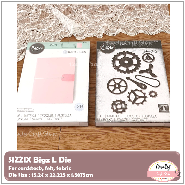 

Sizzix Bigz Dies L scrapbooking, cards, felt, fabric