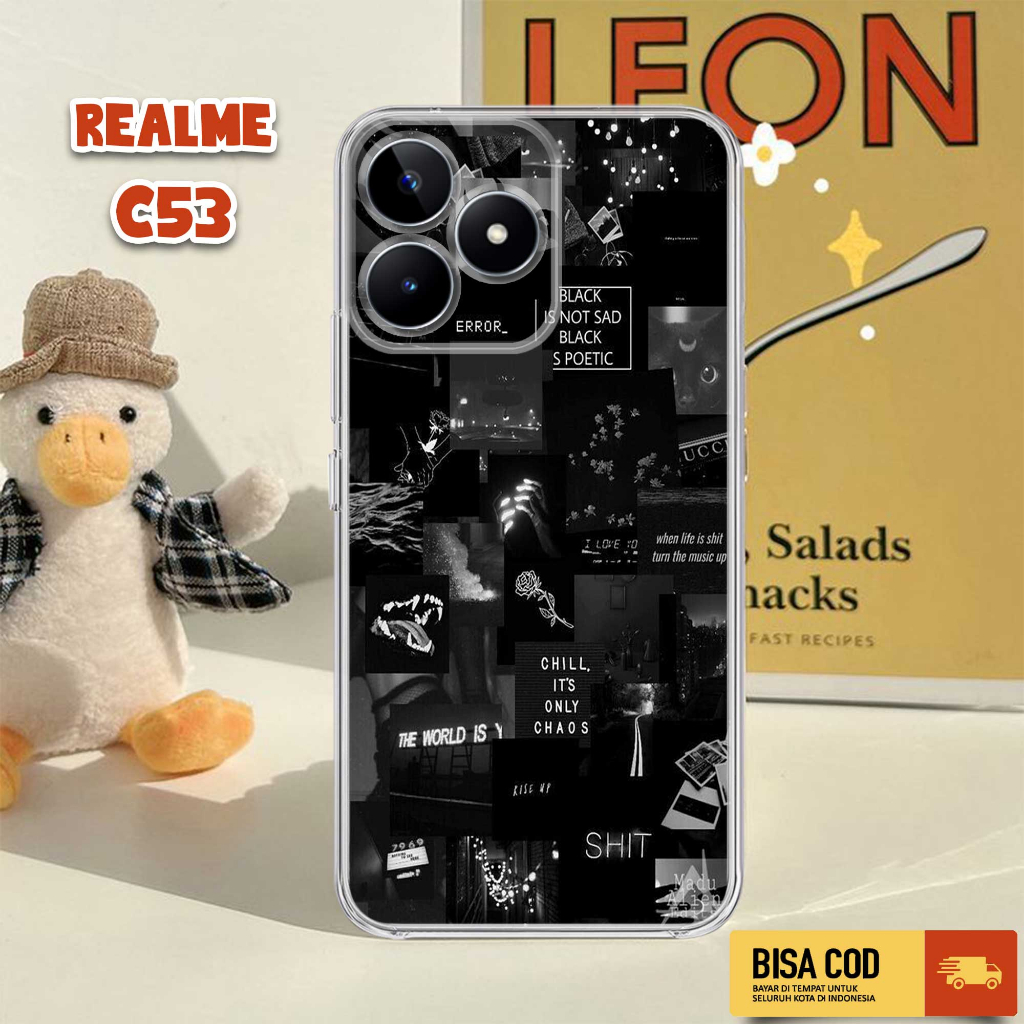 Case REALME C53 2023 - Casing REALME C53 4G TERBARU - MOTIF AESTHETIC - Softcase Premium Glossy - Ca