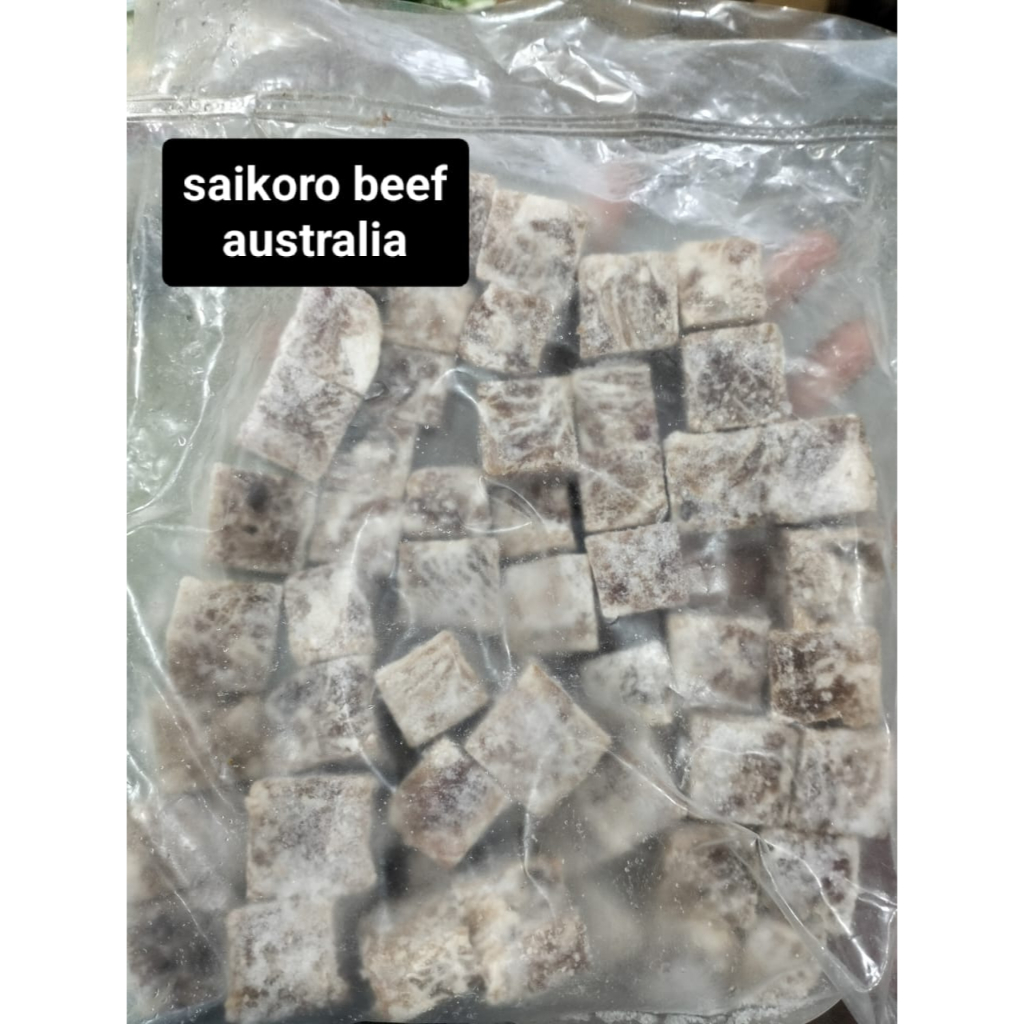 

saikoro beef impor australia 500g