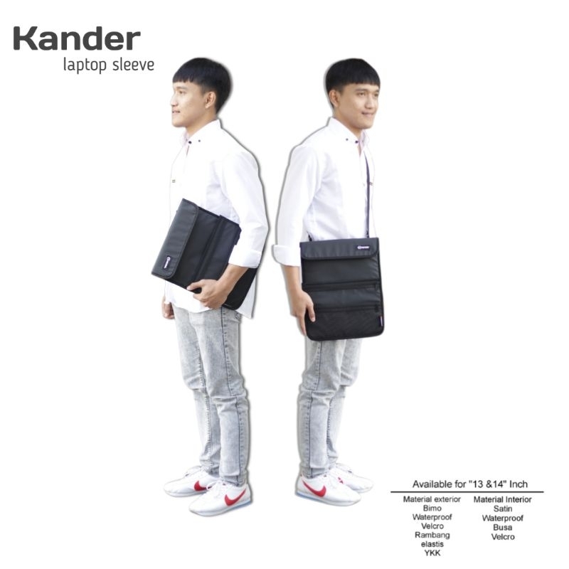Tas Laptop Waterproof Pria 14 inch multifungsi Kander