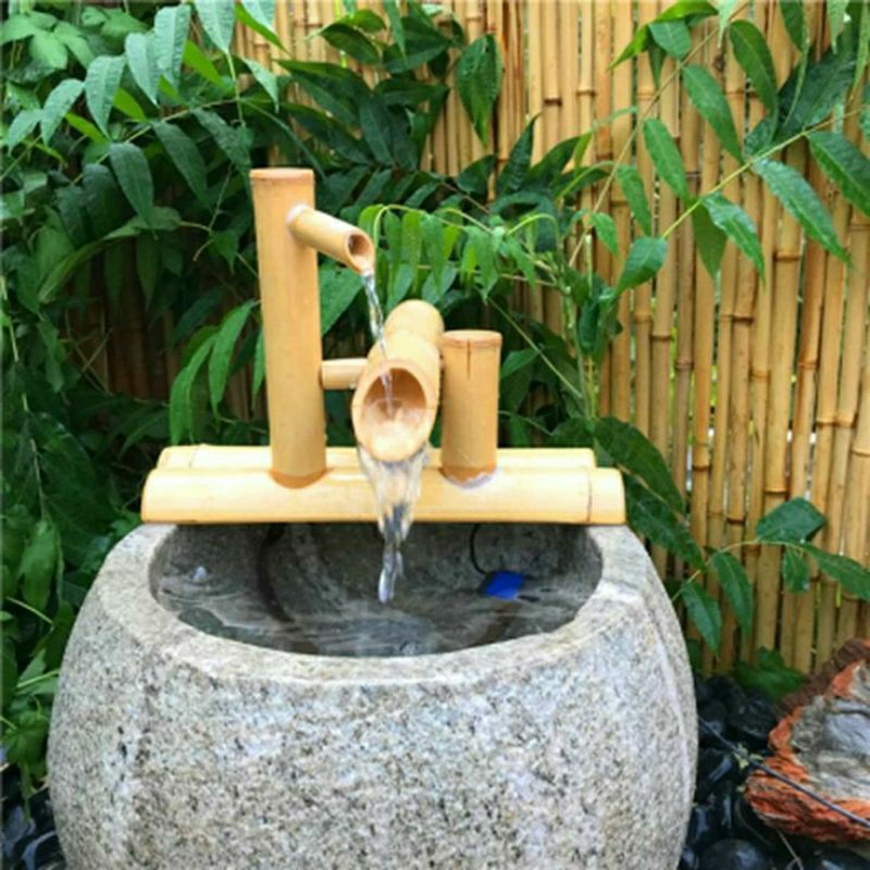 pancuran bambu jungkat jungkit bersuara,pancuran air dari bambu,air mancur bambu