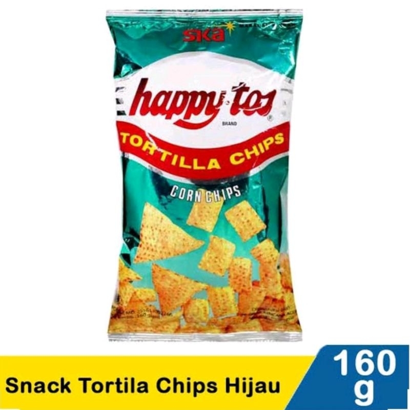 

HAPPY TOS TORTILLA CHIPS HIJAU NETTO 160 GR