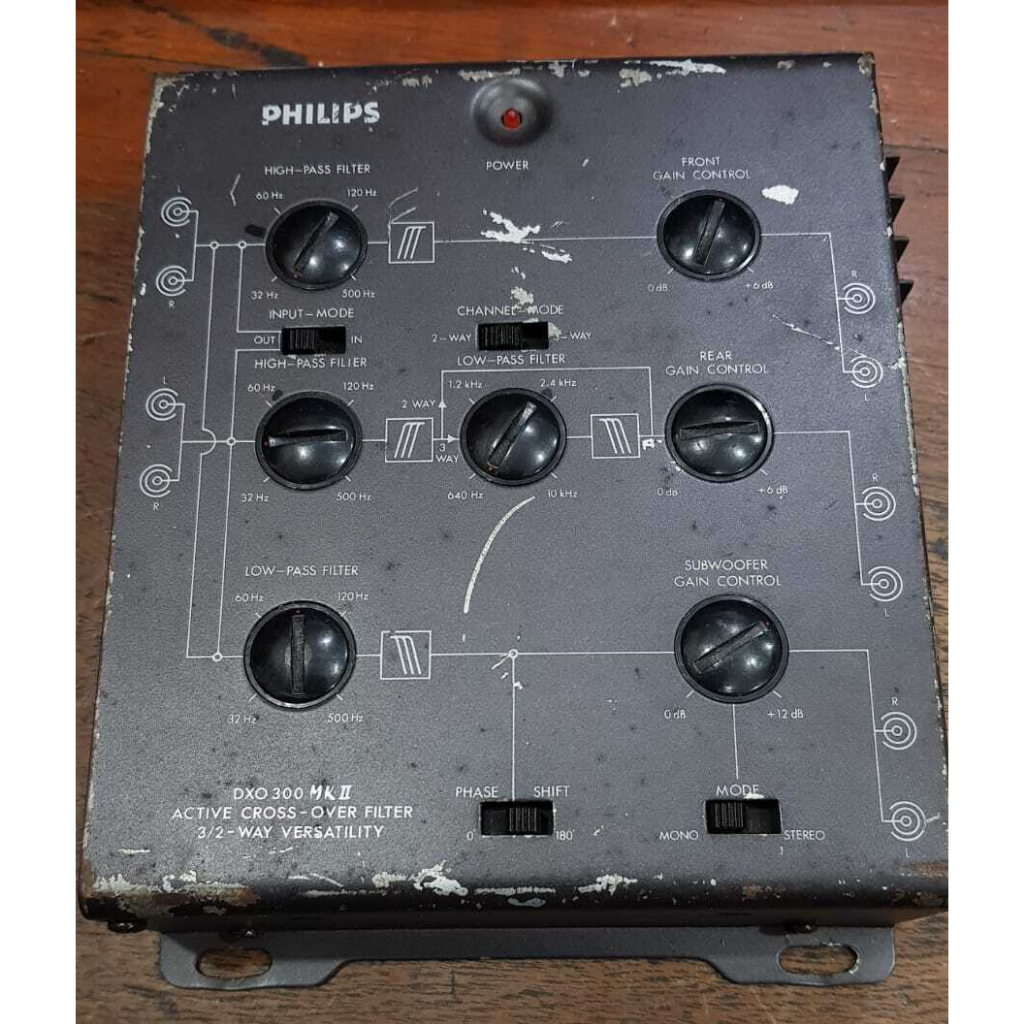 CROSSOVER AKTIF PHILPIS ORIGINAL 2 / 3 WAY VERSATILITY VARIABLE FREQUENSI CROSOVER AKTIV