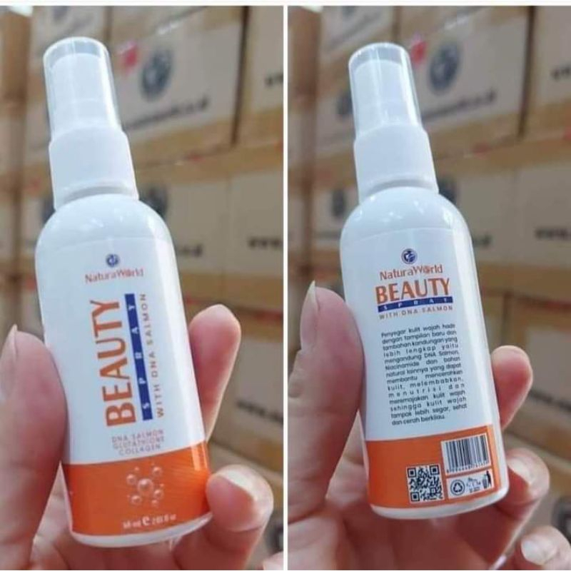 Natura Beauty Spray With DNA Salmon Glutathione collagen vitamin C Anti Aging 60ml asli 100% origina