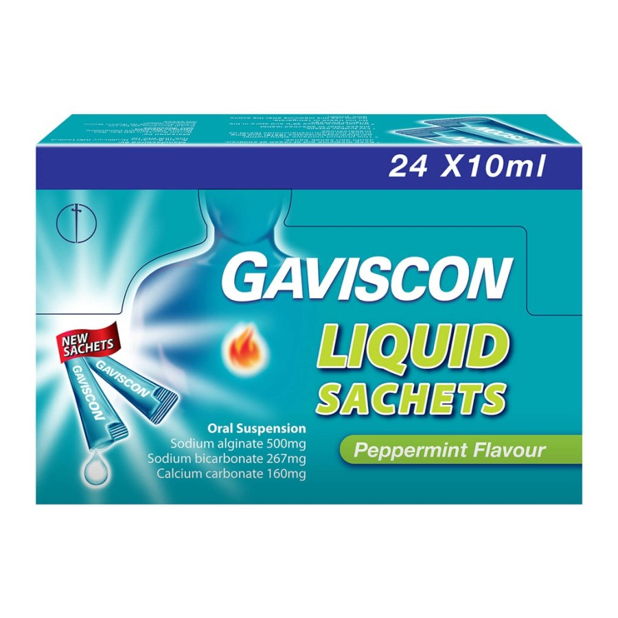 GAVISCON LIQUID SACHET 24X10ML ORIGINAL ASLI