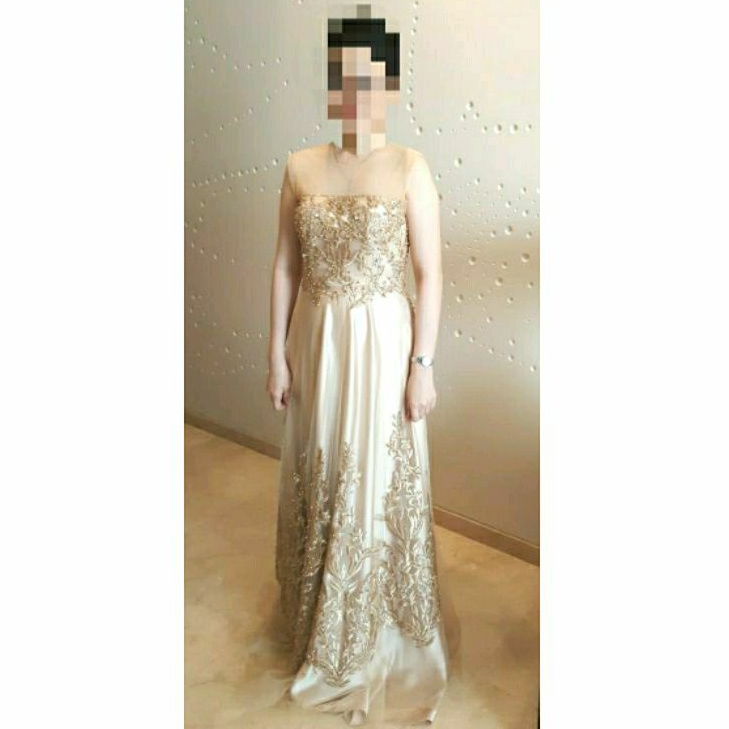 Party Dress Premium Brukat by Designer Dimas Singgih (Selebrity's designer) Preloved